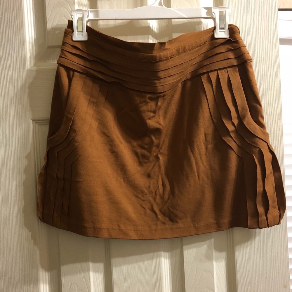 Brown Mini Skirt